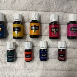 Young Living Essential Oils Collection with Vibrant Labels